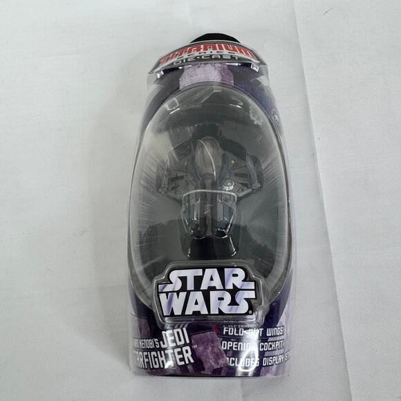 Star Wars Titanium Series Obi-Wan Kenobi Jedi Starfighter Die-Cast Toy 2006 - Picture 3 of 8